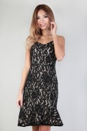 Aspen Flounce Dress in Black