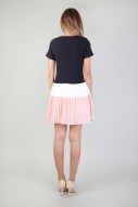 Daisy Pleated Dress in Navy