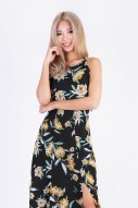 Bryleigh Printed Maxi Dress in Yellow