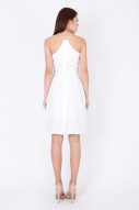 Fallyn Ruched Dress in White