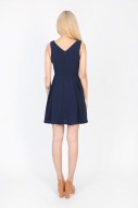Shannae Cut Out Dress in Navy