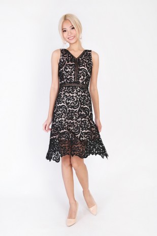 Janella Corchet Dress in Black
