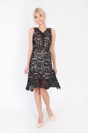 Janella Corchet Dress in Black
