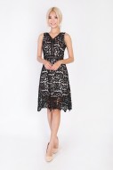 Janella Corchet Dress in Black
