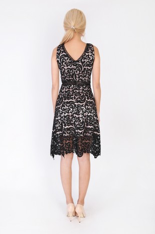 Janella Corchet Dress in Black