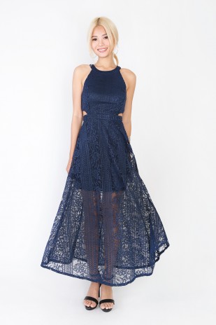Seraphine Lace Maxi in Navy