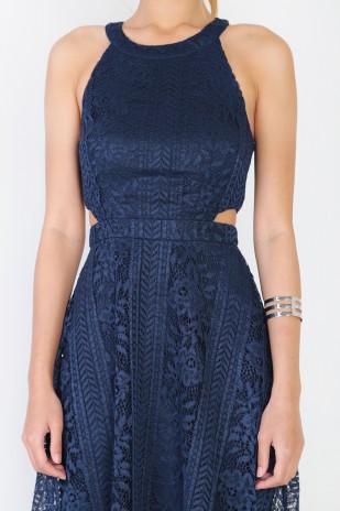 Seraphine Lace Maxi in Navy