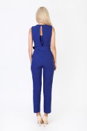 Odyn Tie Jumpsuit in Cobalt Navy