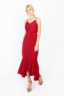 Leona Ruches Maxi in Red