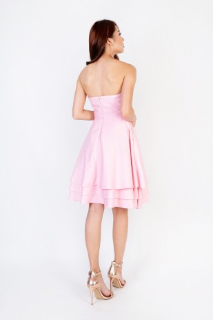 Covet Bustier Dress in Pink