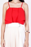 Wintour 2-Way Top in Red