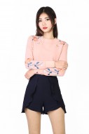Thames Embroidered Sweater in Pink