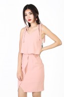Kennedy Ribbon Dress in Pink