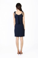 Kennedy Ribbon Dress in Navy