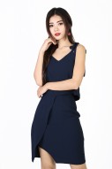 Kennedy Ribbon Dress in Navy