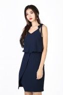 Kennedy Ribbon Dress in Navy