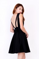 RESTOCK: Alie Bow Dress in Black