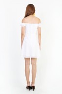Chrissy Eyelet Dress in White