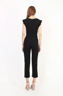 Natalia Flutter Jumpsuit in Black