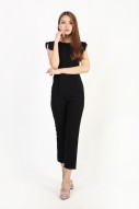 Natalia Flutter Jumpsuit in Black