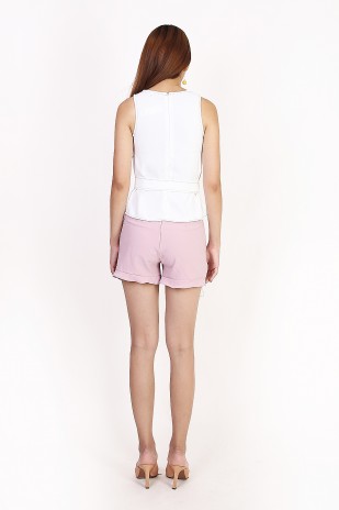 Gesine Contrast Top in White