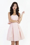 Lerine Stripe Dress in Pink