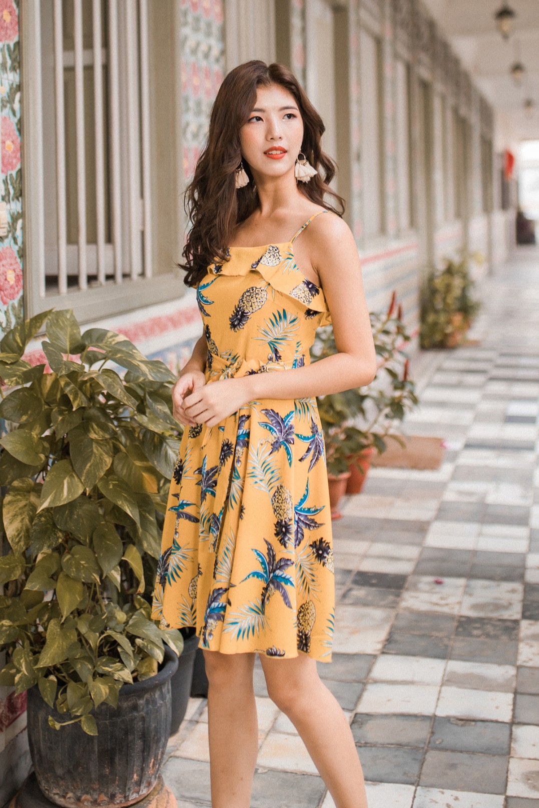 yellow pineapple dress