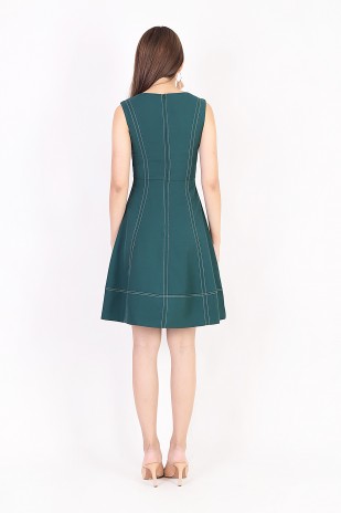 Anista Panel Workdress in Forest Green