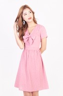 Millie Polka Dot Dress in Pink