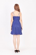 Lainey Crochet Dress in Periwinkle Blue