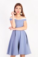 Colour Block Dress Dazzling Blue