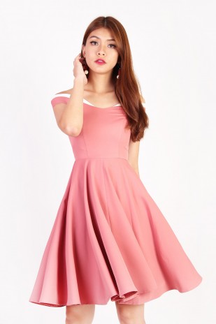Viana Colourblock Dress in Pink