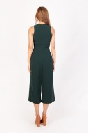 Yuna Midi Jumpsuit in Forest Green