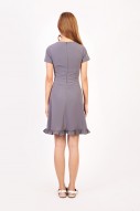 Leith Flutter Dress in Grey