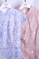 L'amour Lace Cheongsam in Pink