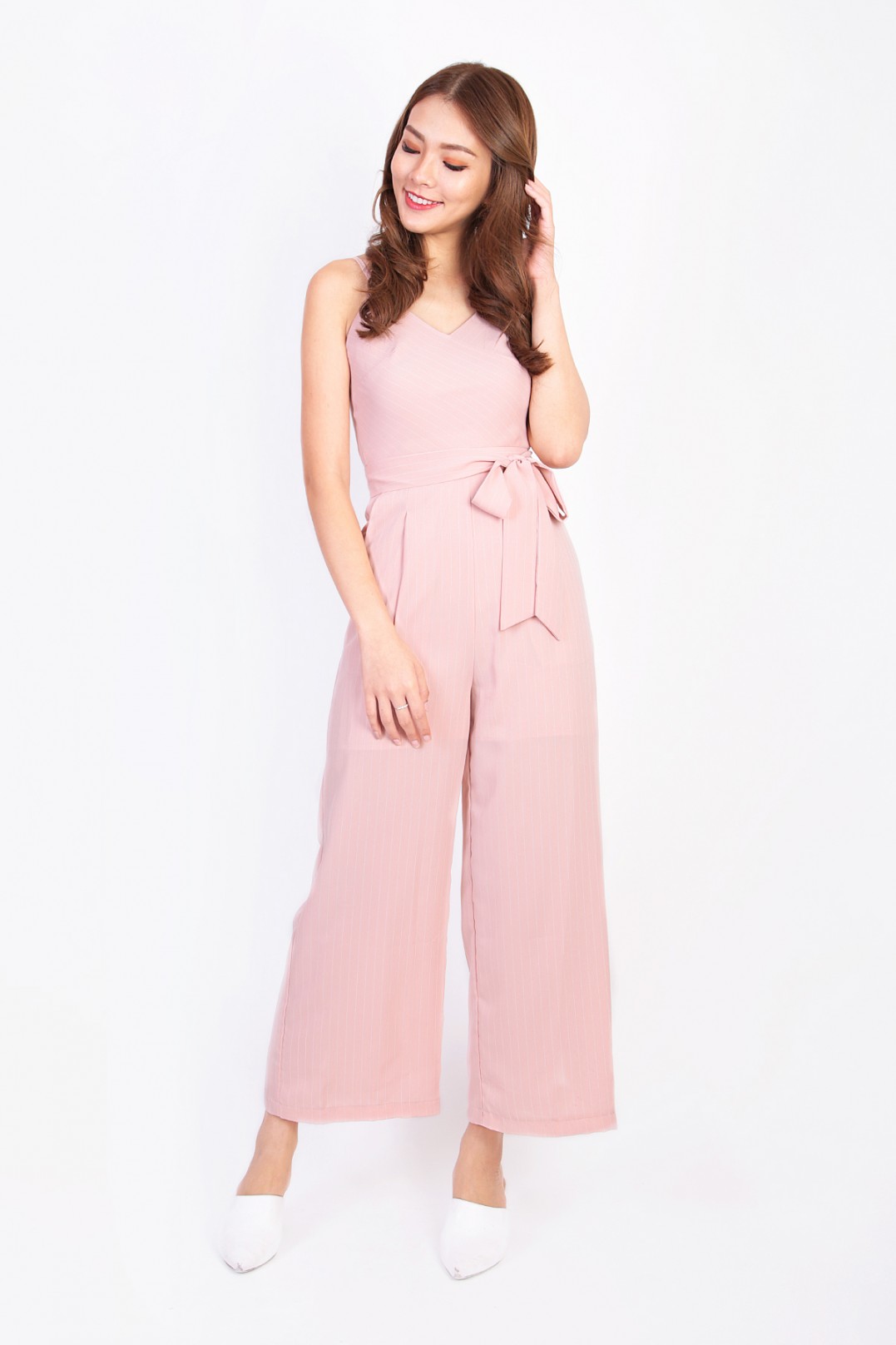 blush pink jumpsuit