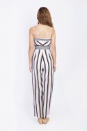 Amilly Stripes Jumpsuit in Pink