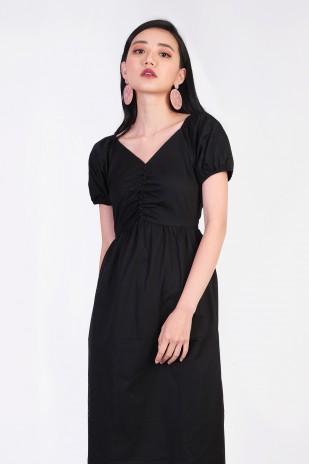 Bernita Midi Dress in Black