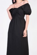 Bernita Midi Dress in Black