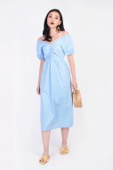 Bernita Midi Dress in Sky Blue