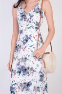 Eveline Floral Maxi Dress in White