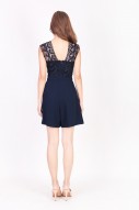 Restock: Talitha Crochet Romper in Navy