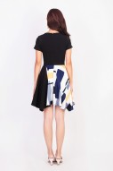 Rynn Printed Dress in Black