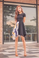 Rynn Printed Dress in Black