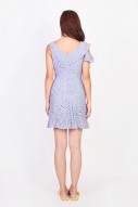 Richelle Eyelet Romper-Dress in Lilac