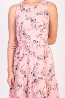 Laurel Floral Maxi Dress in Pink