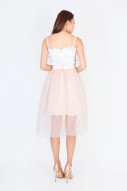 Shelley Tulle Skirt in Nude