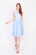 Aries Tulle Dress in Sky Blue