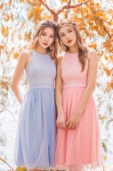 Aries Tulle Dress in Sky Blue