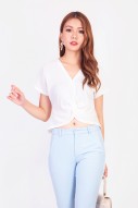Dione Knot Top in White